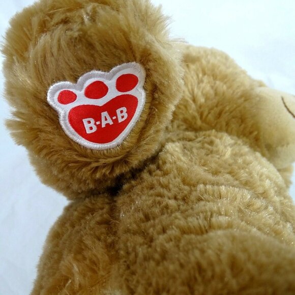 Build A Bear Happy Birthday Bear Plush Stuffed Boys Girls Brown Blue 15 inch - Picture 4 of 5